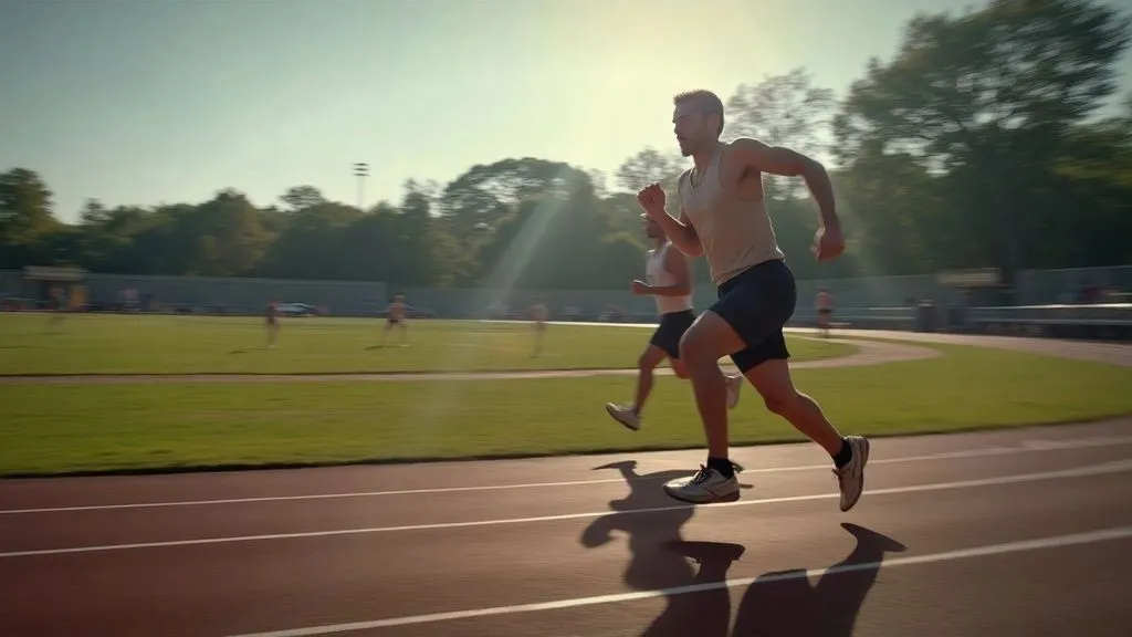 Athletes training in various sports settings